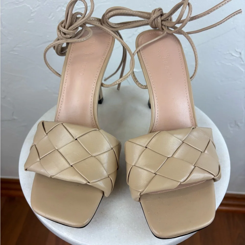 N/A strappy leather